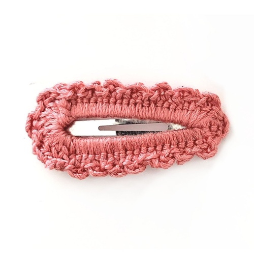 Crochet Clips - Coral