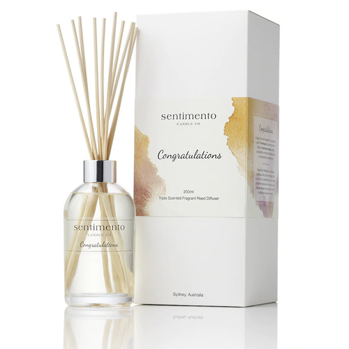 Scented Reed Diffuser - Congratulations