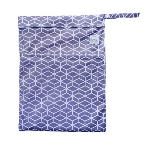 Evia Wet Bag - Geometric Grey
