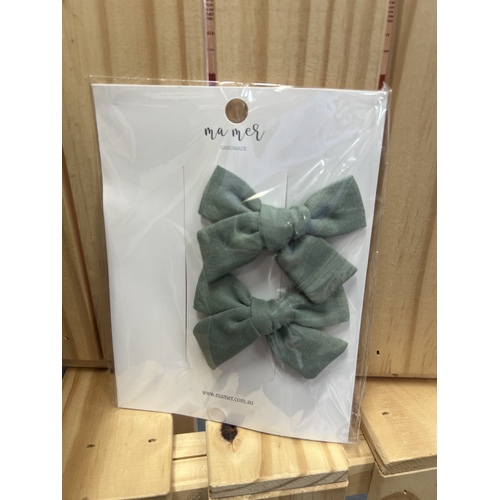 Fiorentina Bow Set - Sage