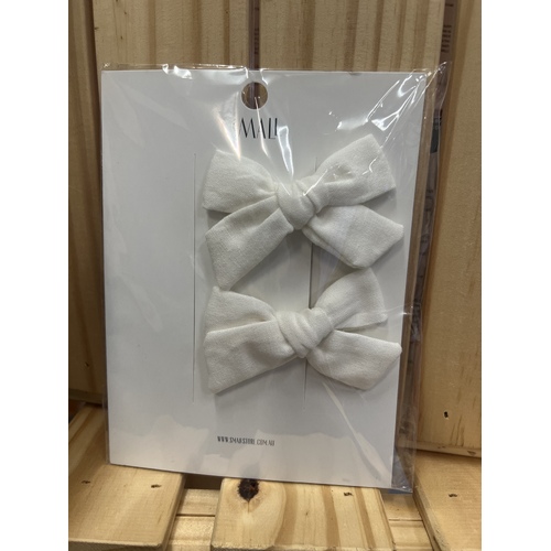 Fiorentina Bow Set - White