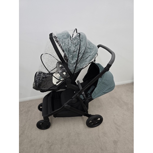 Edwards and Co Olive Double Pram