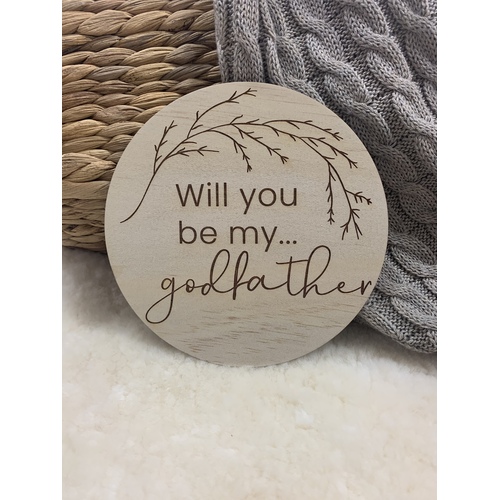 Single Announcement Disc - Will You Be My Godfather - Whimsical