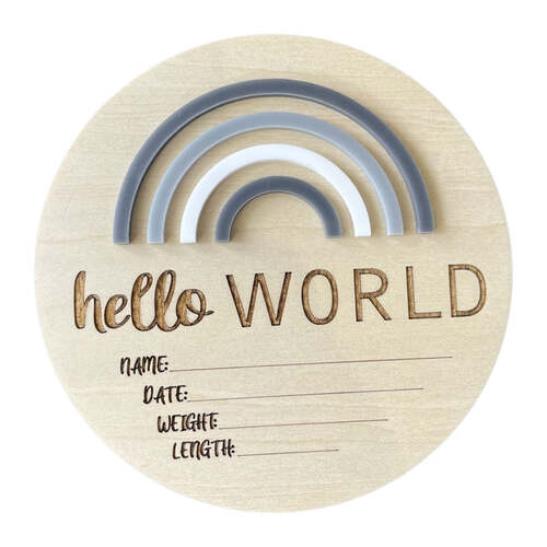 Hello World Rainbow Greys Announcement Disc