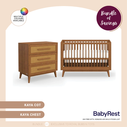 Babyrest Kaya Nursery Package - Teak