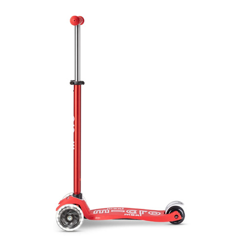 Maxi Micro Deluxe LED Kids Scooter - Red