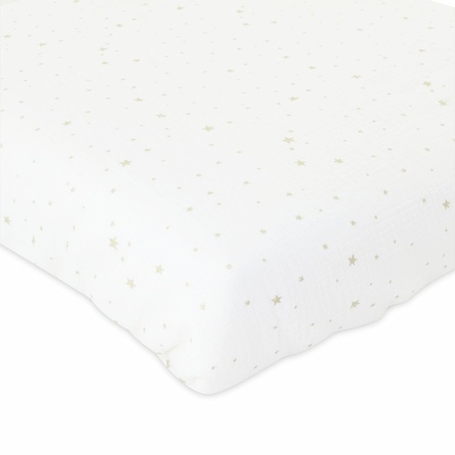 Muslin Fitted Cot Sheet - White