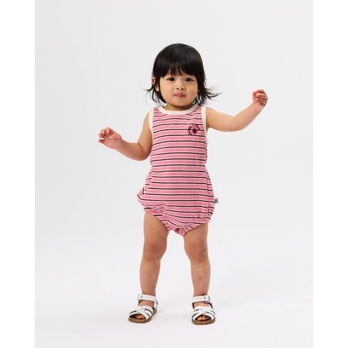 Romper | Waffle Bubble | Pink