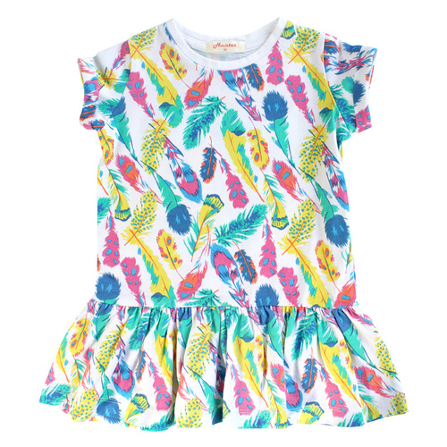 Luella Dress - Feather Print