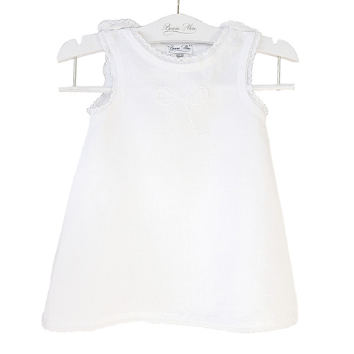 Bow Embroidered Linen Nightie