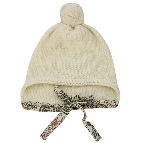 Mabel Beanie - Cream with Millicent Trim