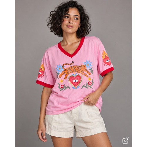 Tee | Tiger Eye | Pink