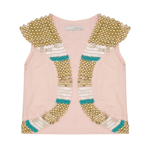 Tara Beaded Vest - Sorbet