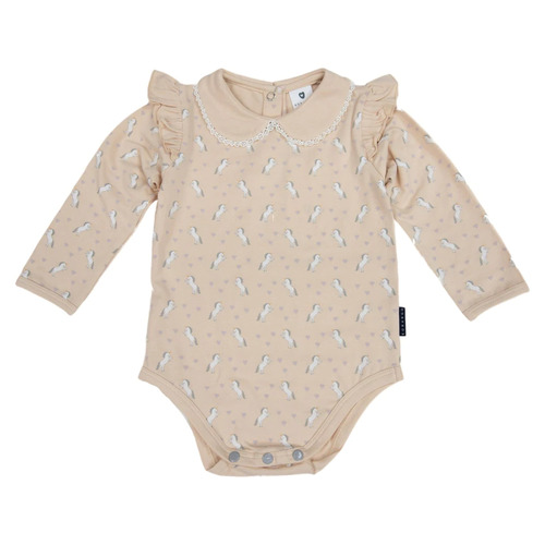 Unicorn Collared Bodysuit - Ivory