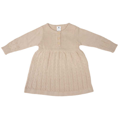 Textured Knit Dress - Ivory