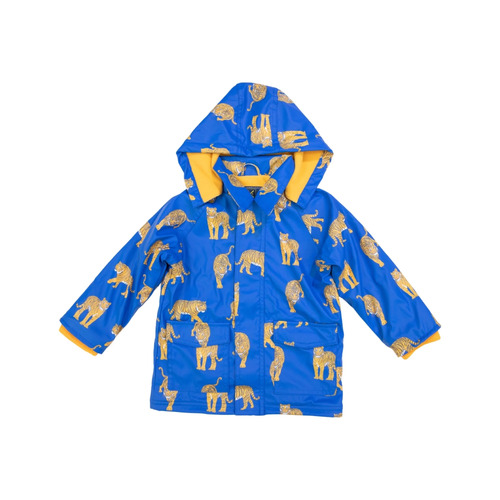 Polar Fleece Lined Raincoat - Tiger Victoria Blue