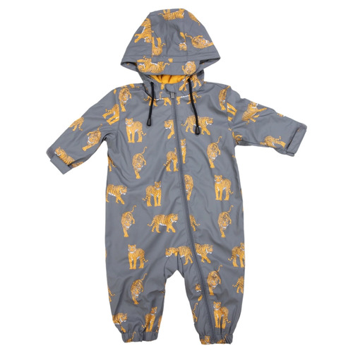 Polar Fleece Lined Rainsuit - Tiger