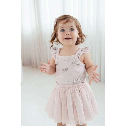 Carousel Ponies Tutu Dress - Mauve