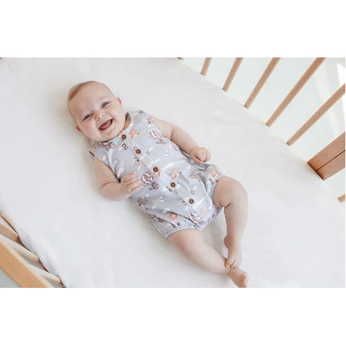 Flying Friends Bubble Romper - Blue