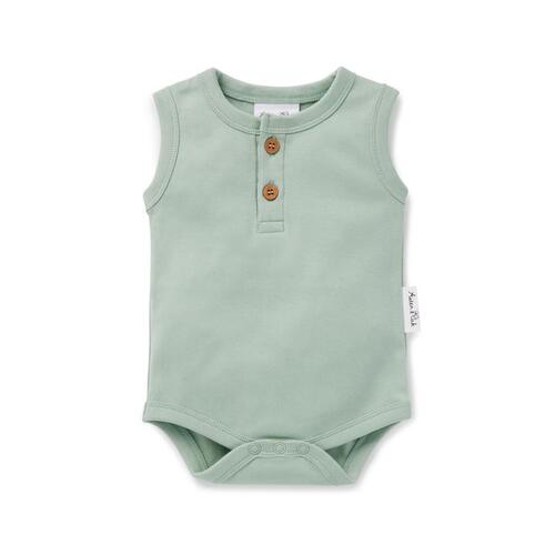 Singlet Onesie - Silt Green