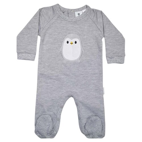 Baby Penguin Romper - Grey