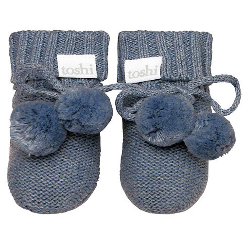 Organic Baby Booties Marley - Moonlight