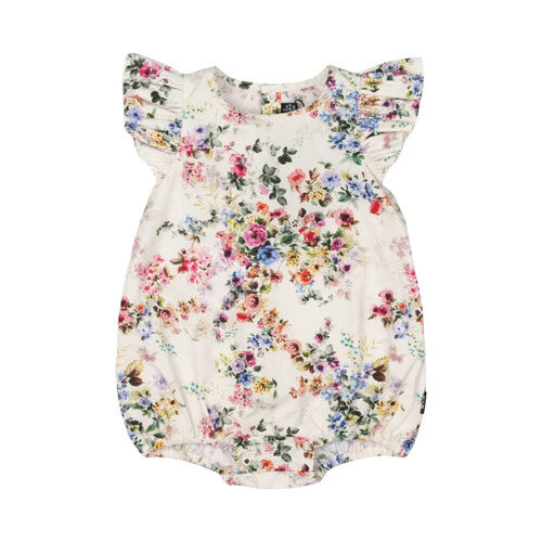 Rock Your Baby Wild Meadow Bubble Bodysuit - Floral