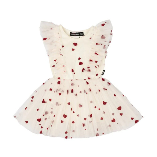Rock Your Baby All Heart Baby Tulle dress - Cream
