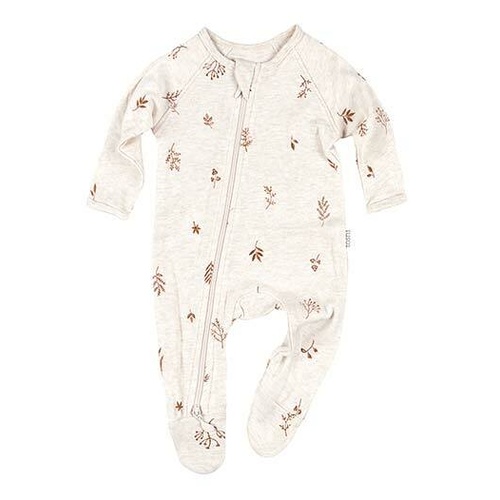 Onesie L/S Zip Romper - Maple