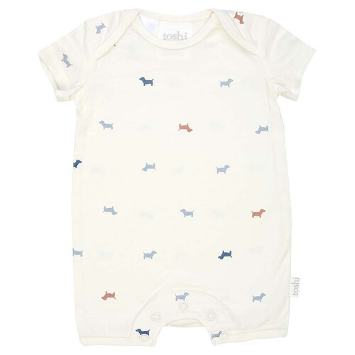 Onesie Short Sleeve Classic Romper - Puppy