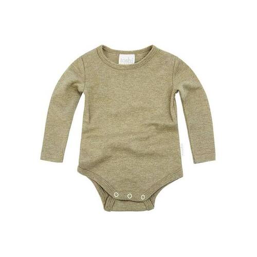 Organic Dreamtime Long Sleeve Bodysuit - Olive