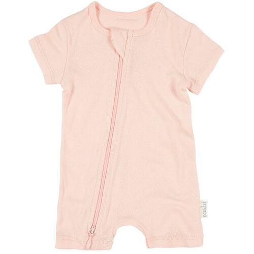 Organic Short Sleeve Onesie Dreamtime - Blush