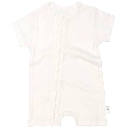 Organic Short Sleeve Onesie Dreamtime - Cream