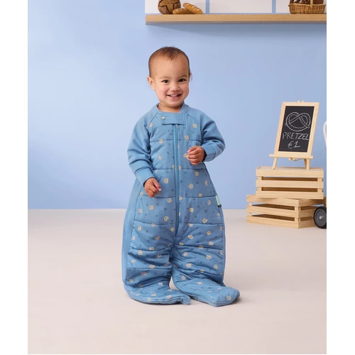 Sleep Garment | Sleeved Sleep Suit Bag | Cotton [2.5 TOG, Petite Pretzel]