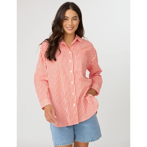 Summer Essential Shirt - Chilli Stripe