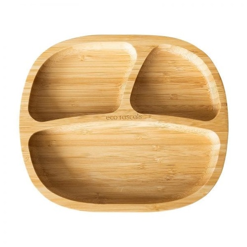 Eco Rascals Organic Bamboo Suction Oval Plate
