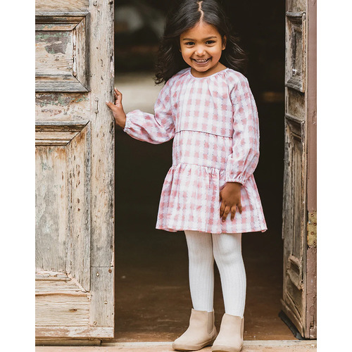 Everglade Gingham Dress - Pink Gingham