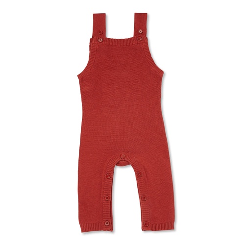 Fletch Knit Overalls - Rust