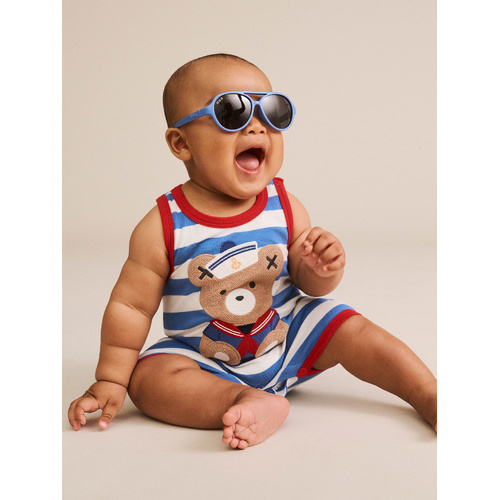 Romper | Short Sleeve | Nautical Stripe Huxbear