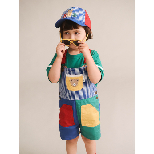 Shortalls | Pocket | Colour Block