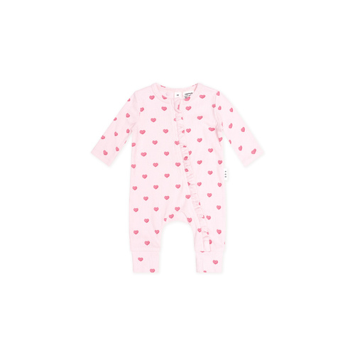 Romper | Pointelle Frill | I Heart You