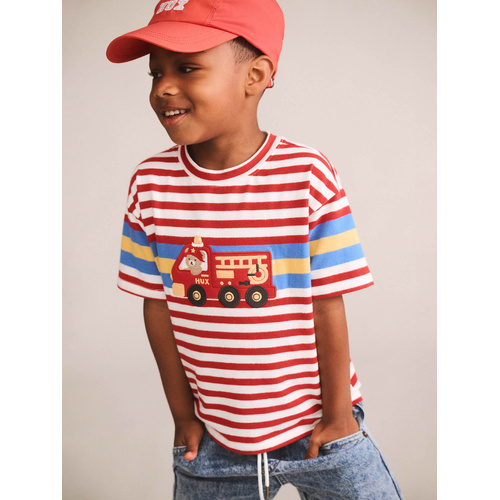 Tee | Stripe | Fireman Huxbear