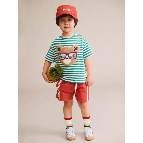 Tee | Slouch | Hux Vacay - Vintage Green / Almond Milk
