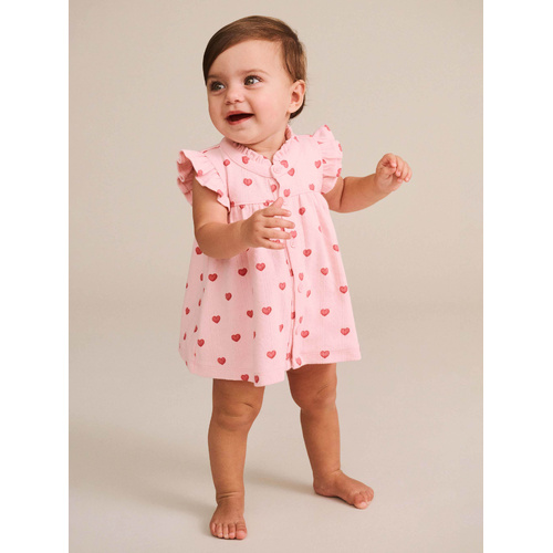 2 Piece Set | Pointelle Top and Bloomers | I Heart You
