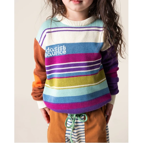 Jersey Knit Sweater - Ski Stripes