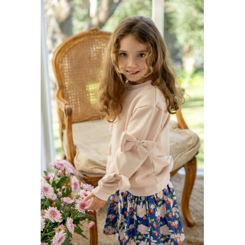 Jumper | Cotton Fleece | Bowie Blush Pink