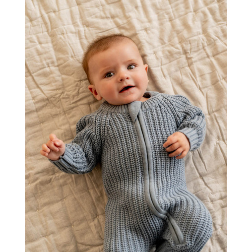 Onesie | Knit | Blue