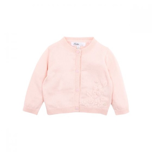 Penny Embroidered Cardigan - Soft Pink