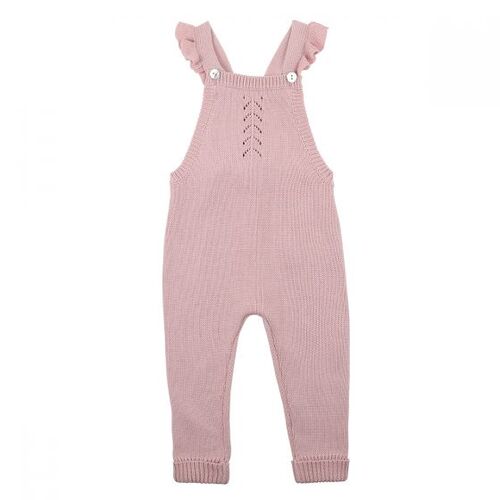 Bebe Mia Knit Overall - Dusky Pink