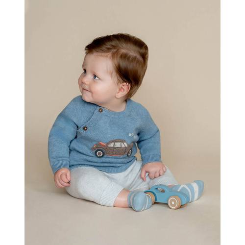 Jumper | Knit | Sky Blue Alvin Car